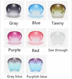 Face Shield 2021 Transparent Sunglasses Colorful Oral Shield Outdoor Protection Sunglasses