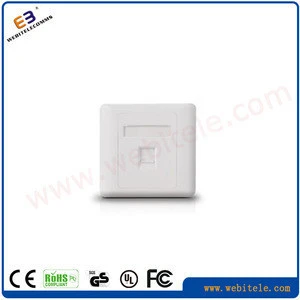 Faceplate 86x86mm Rj45 Faceplate with shutter