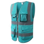 Factory Custom Made Vest Construction High Visibility Work Reflector Clothing Safety Reflective Vests