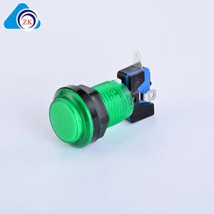 Factory Direct Arcade Plastic Game Push Button,Plastic Momentary Push Button Switch