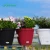 Import Factory direct price goiod quality wholesale plastic pp resin wicker balcony railing plant flower pot rail planter from China
