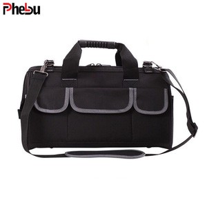 Factory directly durable large compartment electrician tool bag waist tool belt bag