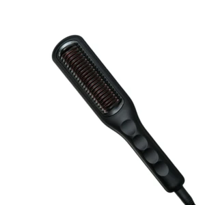 Factory OEM 3 Heat Levels 45W Combing Guide Groove Globe Hair Straightener Brush