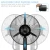 Import factory of fans in china electricwater cooling mist fan outdoor fan from China