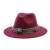 Import Factory Outlets Hot Sale Fashion Luxury Jazz Hat Women And Men Solid Color Big Brim Felt Wool Fedora With Boho Style Hat Band from China