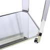 Factory Price Acrylic Trolley Serving Bar Cart With Wheels For Hotel Restaurant
