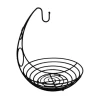 Factory Supplies Metal Wire Fruit Basket With Banana Holder