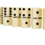 Factory Supply Wholesale Custom Double 6 9 12 15 Plastic Domino Toys Set With Hard Wood Case