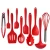Import Factory wholesale silicone kitchen cookware set,10 in 1 kitchen ware utensils tool set from China