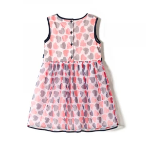 Fashion Summer Colorful Kids Casual Sleeveless Costumes Kids Party Bow Children Clothing Girls  Dresses