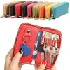 Fashion Vintage Genuine Leather Wallet Men Key Holder Housekeeper Keys Organizer Women Multifunction Covers Zipper Key Case Bag