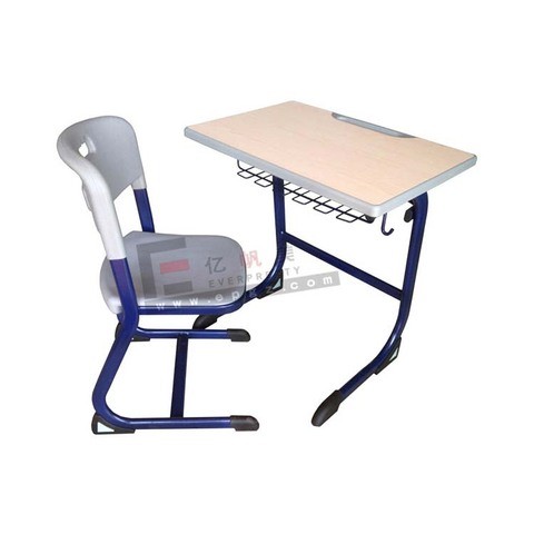 Fashionable and Practical Single Table Set School Study Desk and Chair on Sale