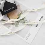 Fashionable cake box decoration DIY gift ribbon custom wrapping flower paper ribbon