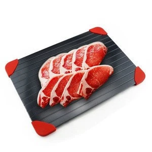 Fast Defrosting Tray for Frozen Food Aluminium Thawing Plate Defrost Meat  Quickly without Electricity Microwave
