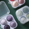 FIYAN Wholesale Bulk Private Label Latex Free Soft Beauty 4pcs Makeup Sponge Set With Makeup Sponge Packaging box