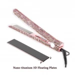 Flat Irons Wholesale Customize Bling Iron Set Crystal Vendor 2020 Professional Salon Hair 1/2 Inch Hot Tools 3/10 Black