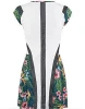 Floral Digital Print Cap Sleeve womens Custom Tennis Dress Wholesale /Custom Tennis