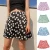 Import Floral print color fashion design women summer short mini a line skirt from China