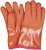 Import Fluorescence Orange Color 2 Fingers Mitten Sandy Finished PVC Coated Industrial Glove from China