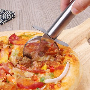 Food Grade Stainless Steel Pizza Wheel Cutter Wholesale Pizza Slicer Knife with Sharp Blade