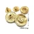 Foshan Hardware Children&#x27;S Golden Metal Covers Brass Shirt Leaf Lady Shiny Snap Button For Cloths