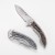 Import Fossil Folding Pocket Knife Plain Etch Blade Finish Folder with Frame Lock from China