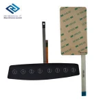 FPC copper circuit membrane switch film keypad with embossed round metal snap dome