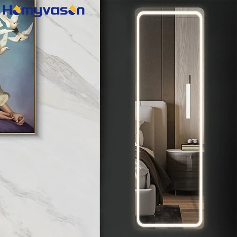 Buy Frameless Wall Mounted Full Length Body Floor Led Mirror Bedroom ...