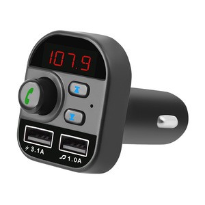 Free Sample Best FM Transmitter hands free car kits Bluetooth Music Streaming For Cars