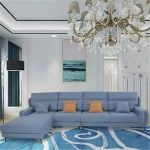 Freehome Modern simplicity couch living room sofa with cushion  corner sofa combination furniture factory wholesale price