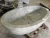 Freestanding Stone Carrara White Marble Ellipse Bathtub for Bathroom