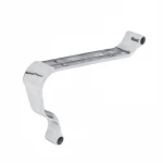 French polished aluminum furniture hardware parts folding armrest office chair