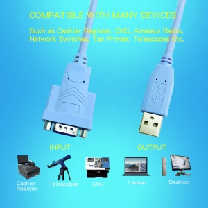 FTDI RS232 USB2.0 to DB9 Serial Port Console Cable