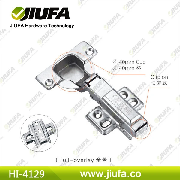Full-overlay 40mm cup With 95 Angle Degree Soft Closing Concealed Hinge (Clip On) HI-4129