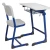 Import Furniture School College Single Desks And Chairs from China