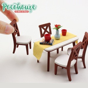Furniture toys set type mini wooden house toy 1 18 scale
