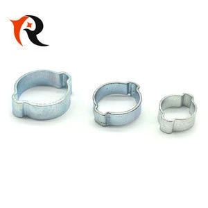 Galvanized Steel 5-7mm Double Ear Hose Clamp