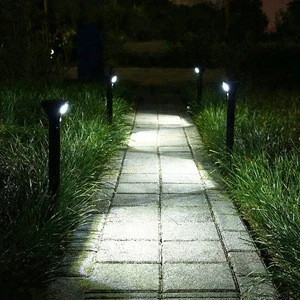 Garden Pathway Walkway LED Motion Ground Ball Solar Garden Lights Flashlights LED Spike Lights with Lithium Batteries