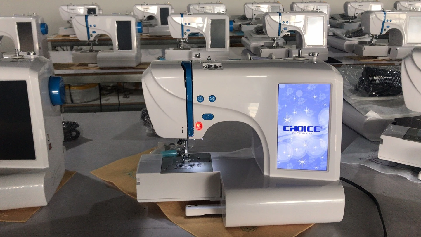 GC-ES5 computerized automatic touch screen button hole zigzag single needle multi-function domestic embroidery sewing machine