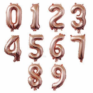 giant inflating 40 inches gold numbers foil balloon