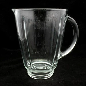 Glass Blender Jar: 1.5L Glass Beaker with 83mm Bottom OEM Factory Price vaso de licuadora