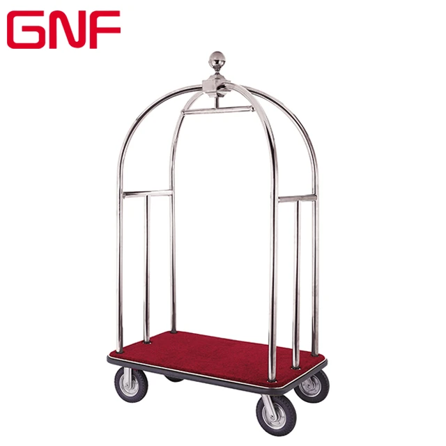 GNF Hot sale luggage trolley /hotel hand control luggage cart/luggage trolley for hotel