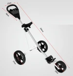 Golf trolley with 3wheels and big grip