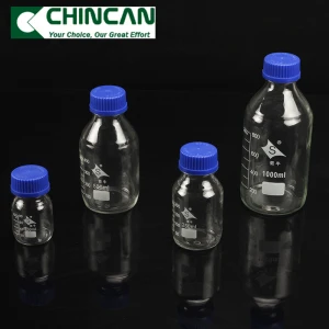 Good Quality Laboratory Glass reagents bottle 100ml 250ml 500ml 1000ml 2000ml 3000ml 5000ml with high borosilicate glassware