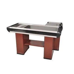Good quality supermarket equipment checkout counter for sale