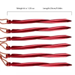 Ground Flat Stake Awning camping color customized aluminum alloy aluminum tent stakes