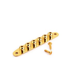 Guitar Parts Instead String Mounting Ferrules Black/Gold
