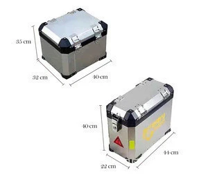 Haiyuepai Aluminium Motorcycle Panniers Side Cases Tail Boxes