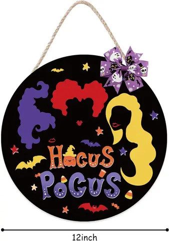 Buy Halloween Hocus Pocus Wooden Door Hanger I Smell Children Hanging ...
