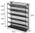 Import Hanging Wall Mount Vertical Tiered Metal Mesh Documents Magazine Letter File Sorter Rack Holder Storage Organizer from China